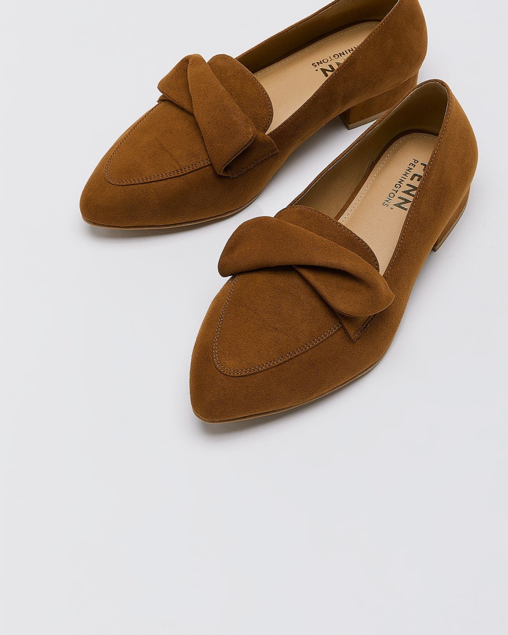 Extra Wide Width, Pointed Faux Suede Loafer