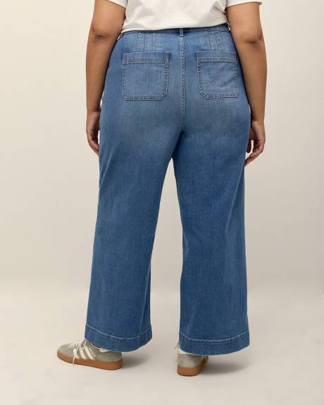Responsible, Curvy-Fit High-Waisted Ultra Wide-Leg Denim Pant - d/C JEANS