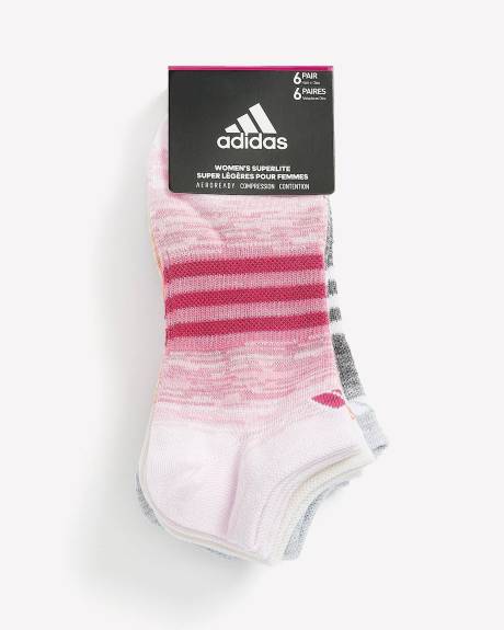 Chaussettes dégradées courtes, ens. de 6 - adidas