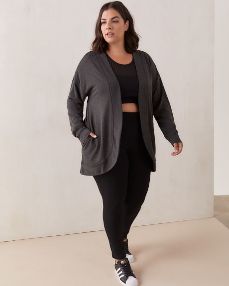 French Terry Open Cardigan - ActiveZone