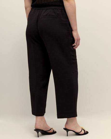Black Straight-Leg Cropped Pant - Addition Elle