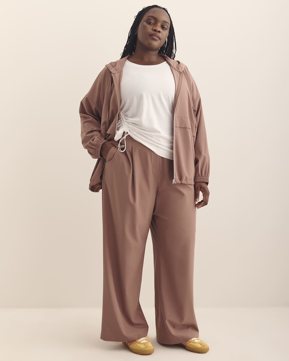 Pantalon extensible à jambe évasée, tissu responsable - Active Zone Pantalon extensible à jambe évasée, tissu responsable - Active Zone