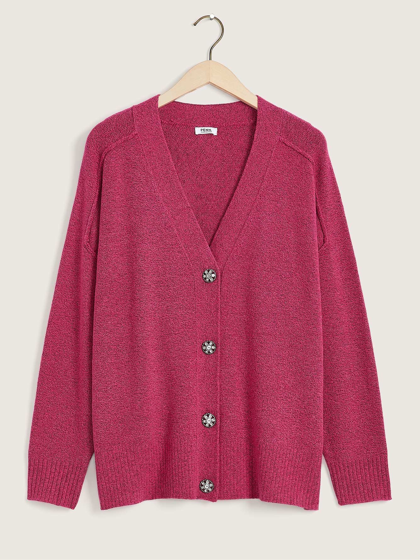 Le Cardigan Court Boutonné à Losanges | Twik | Rayures Et Motifs