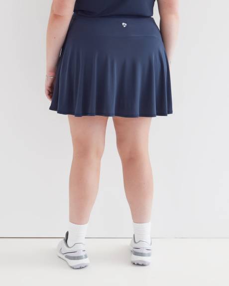 Pull-On Skort with Perforated Side Panels - Active Zone