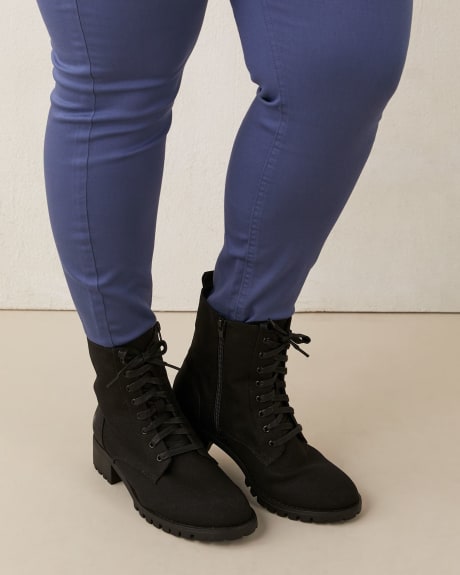 Extra Wide Width Military Lace-Up Boots - Addition Elle