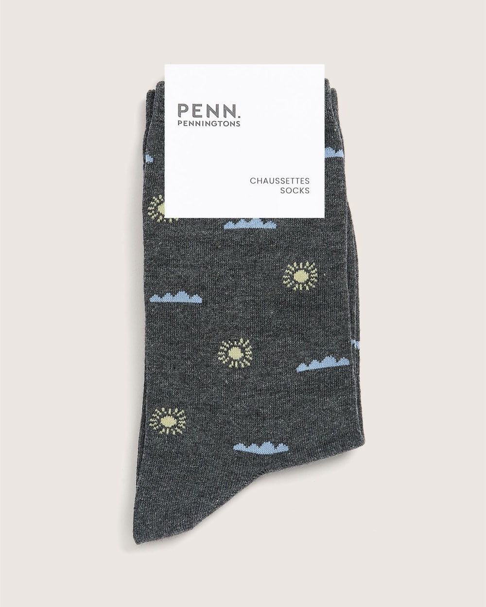 Crew Socks, Cloud and Sun Print | Penningtons