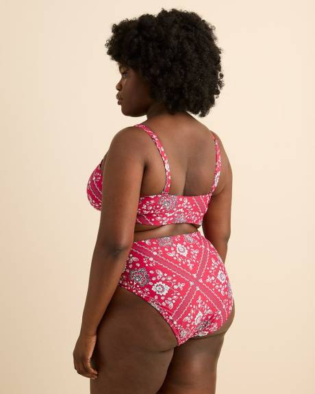 Haut de bikini avec d&eacute;tail nou&eacute; au devant