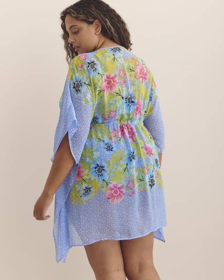 Caftan bleu fleuri - Bleu by Rod Beattie