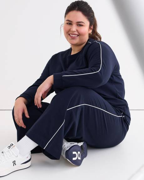 French Terry Wide-Leg Sweatpant - Active Zone