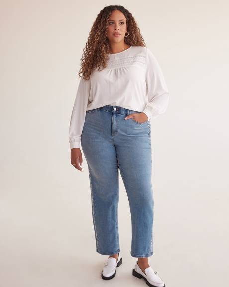 Responsible, Curvy-Fit Straight-Leg Jean with Studded Side Seam - d/C Jeans