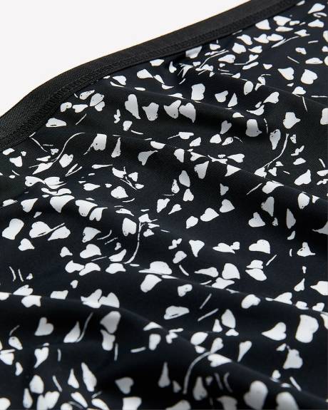 High-Cut Heart-Print Brief with Shiny Elastic - ti Voglio