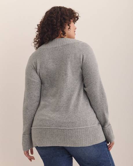 Pull tunique à encolure en V