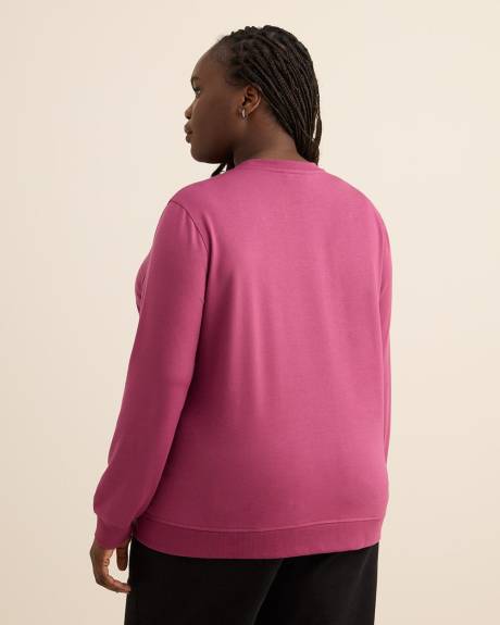 Boyfriend-Fit Crewneck Sweatshirt - PENN. Essentials