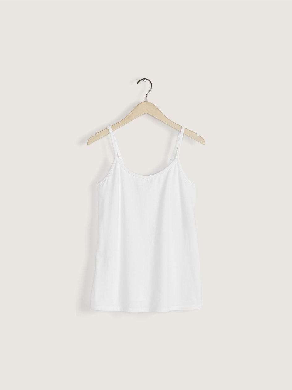 Camisole ajustée en coton à bretelles ajustables