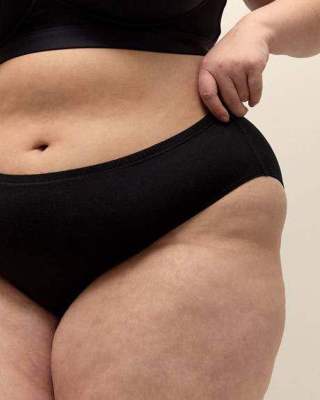Culotte échancrée unie en coton - ti Voglio