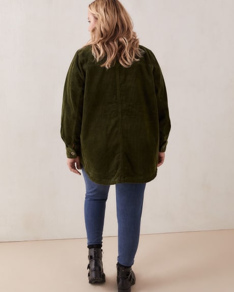 Solid Corduroy Shirt Jacket - In Every Story