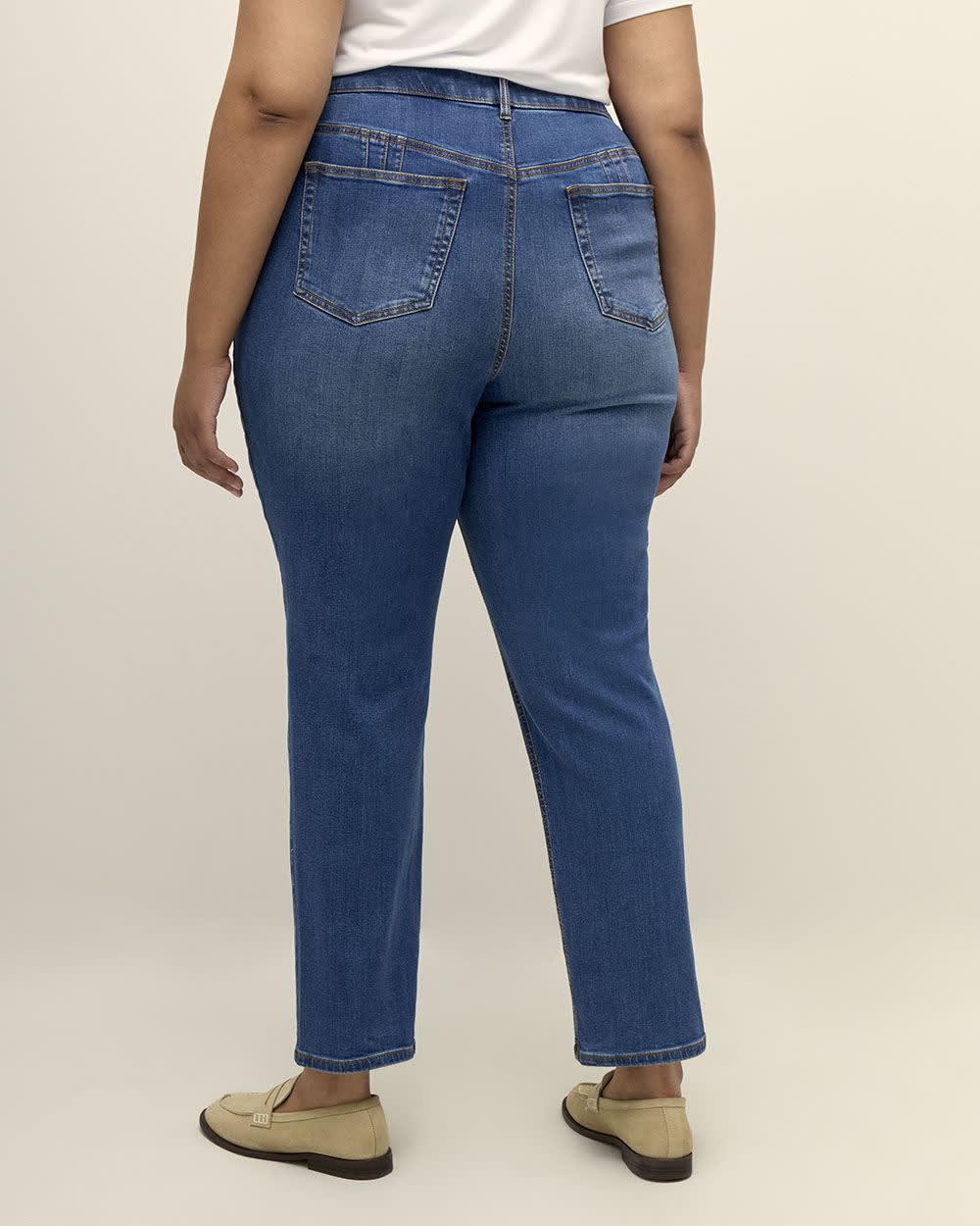 Levi's curvy fit deals straight leg jeans