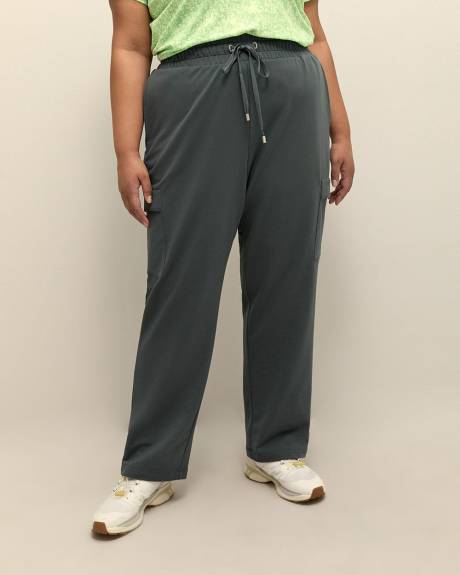 French Terry Straight-Leg Cargo Pant - Active Zone