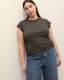 Ruching Top with Extended Sleeves - Addition Elle - PENN. Essentials