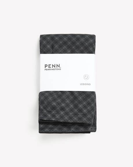 Reversible Plaid Ponte de Roma Legging - PENN. Essentials