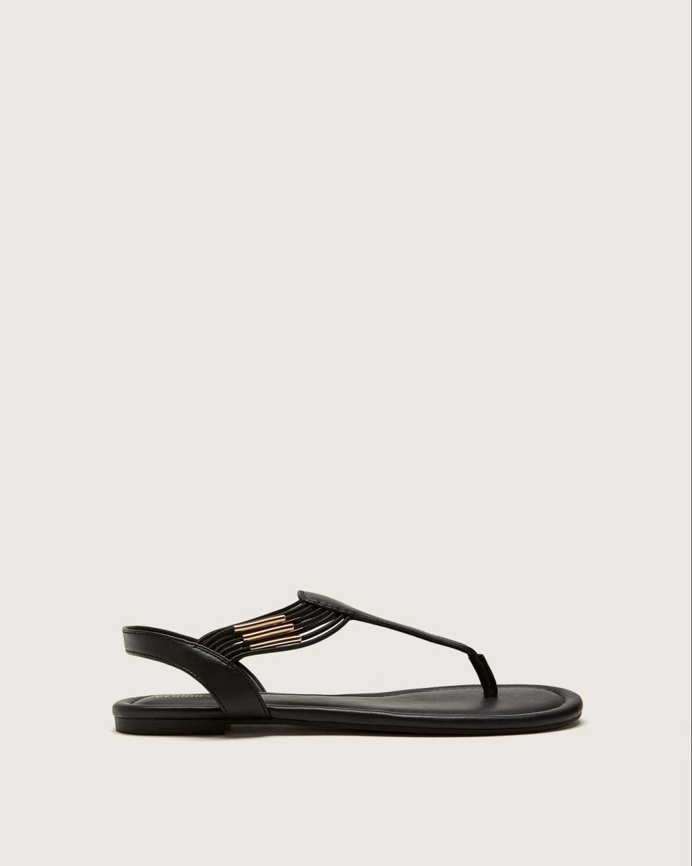 Extra Wide Width Elastic T-Strap Sandals | Penningtons