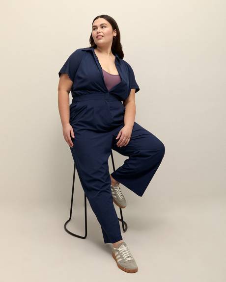 Responsible, Mixed Media 4-Way Stretch Jumpsuit - Active Zone