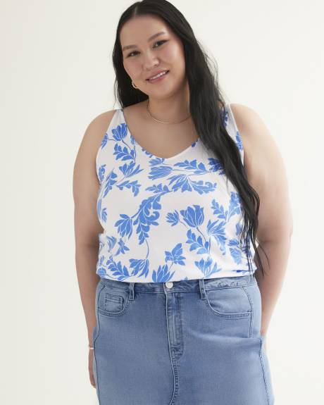 Camisole décontractée sans manches, mélange de coton