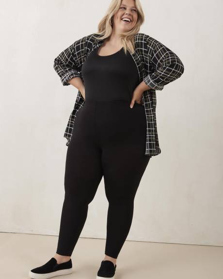 Torrid Houndstooth Full Length Signature Legging Black Plus Size 2 2X  H13652