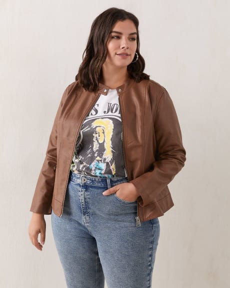 Blouson court en faux cuir - In Every Story
