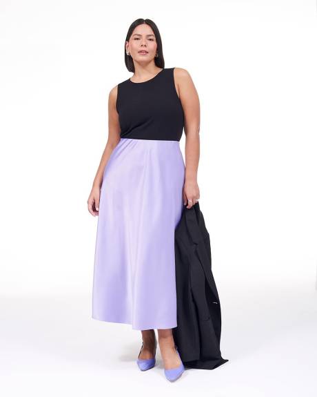 Satin Column Midi Skirt - Addition Elle