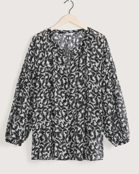 LongBalloonSleeve Woven Blouse Penningtons