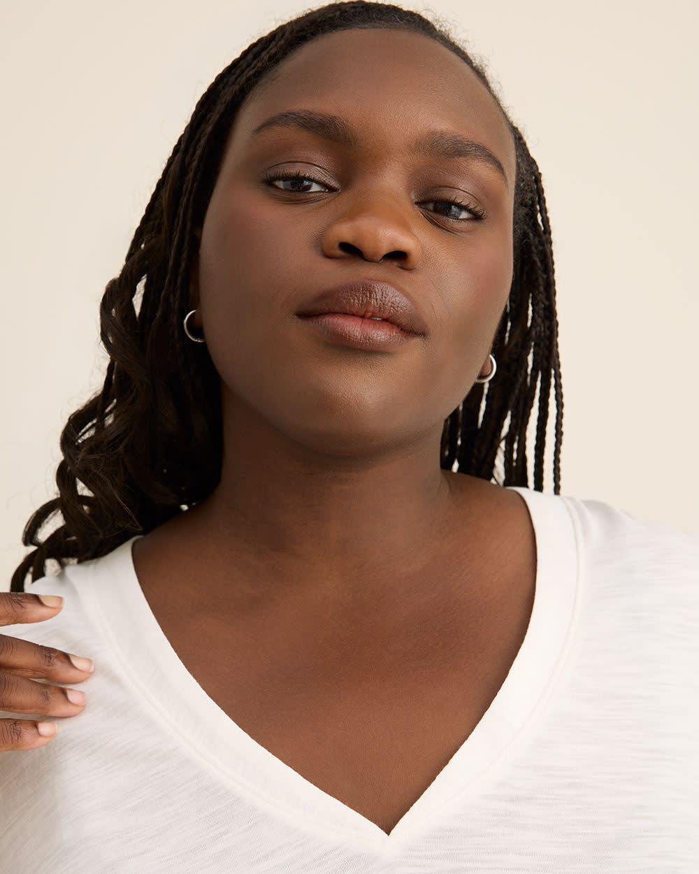 V-Neck Short-Sleeve Swing Top V-Neck Short-Sleeve Swing Top