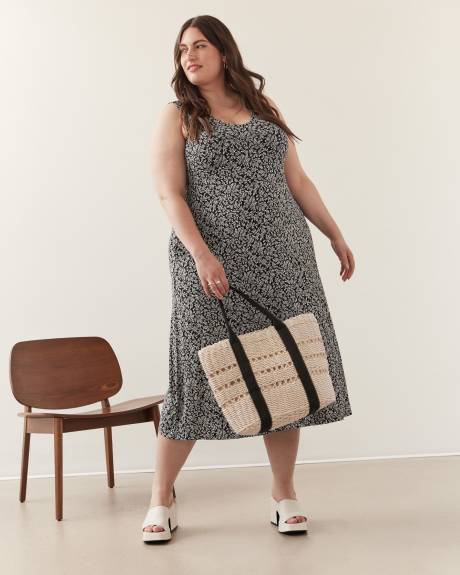 Responsible, Sleeveless Maxi Empire Dress