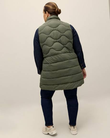 Responsible, Knee-Length Hooded Vest