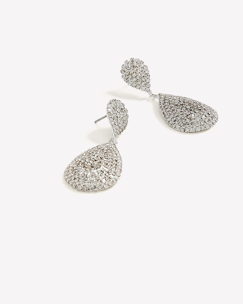 Rhinestone Tear Drop Shape Earrings