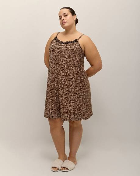 Short Leopard Cami Nightgown - ti Voglio
