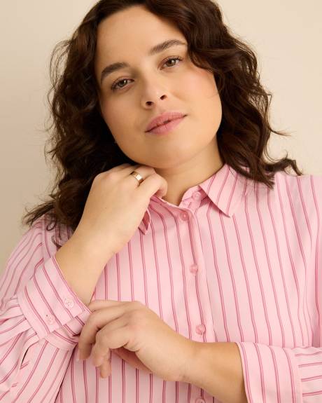 Striped Buttoned Down Tunic