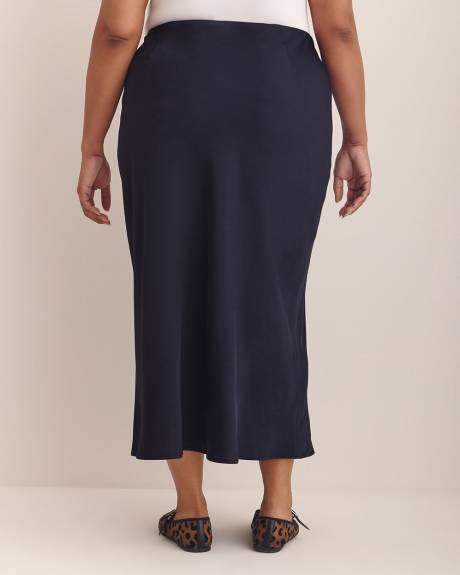 Satin Column Maxi Skirt