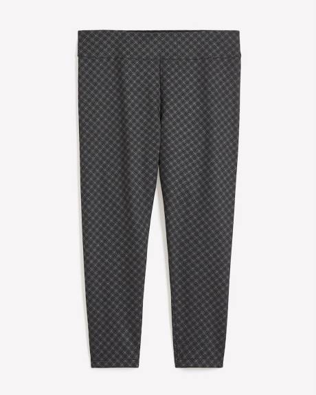 Reversible Plaid Ponte de Roma Legging - PENN. Essentials