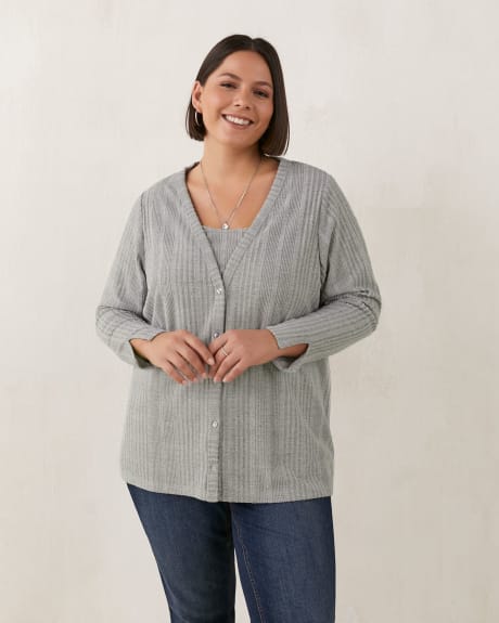 Long-Sleeve Buttoned Down Cardigan - In Every Story