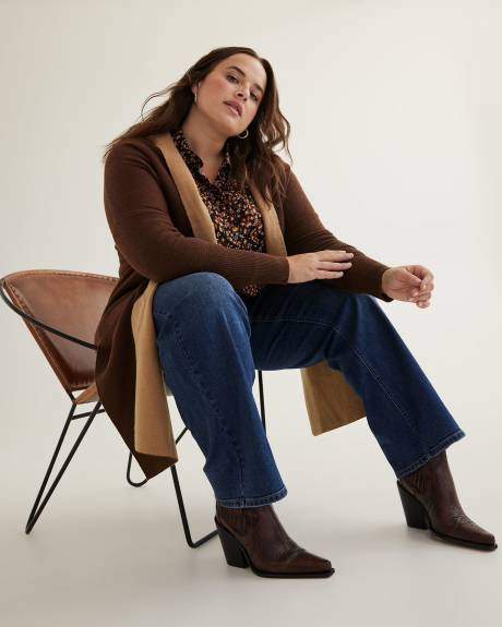 Long Double Knit Cardigan