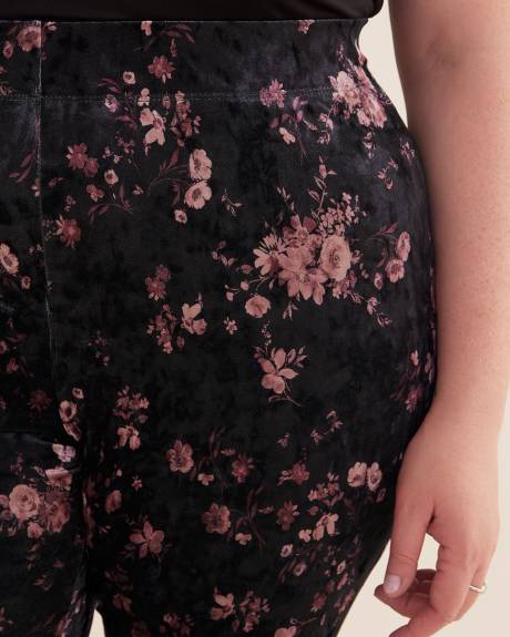 Floral Velvet Fashion Legging - PENN. Essentials