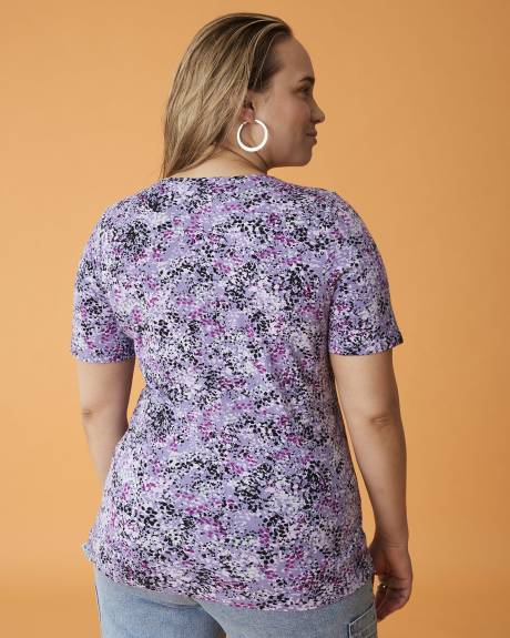 Responsible, Printed Silhouette-Fit Tee - Addition Elle