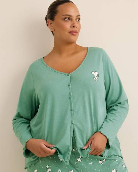 Snoopy Long-Sleeve Pyjama Cardigan - ti Voglio