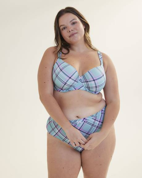Soutien-gorge contour à imprimé carreauté, avec armatures - ti VOGLIO