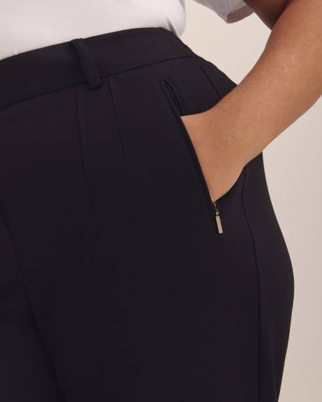 Responsible, Petite, Essential Ponte de Roma Tapered-Leg Pant