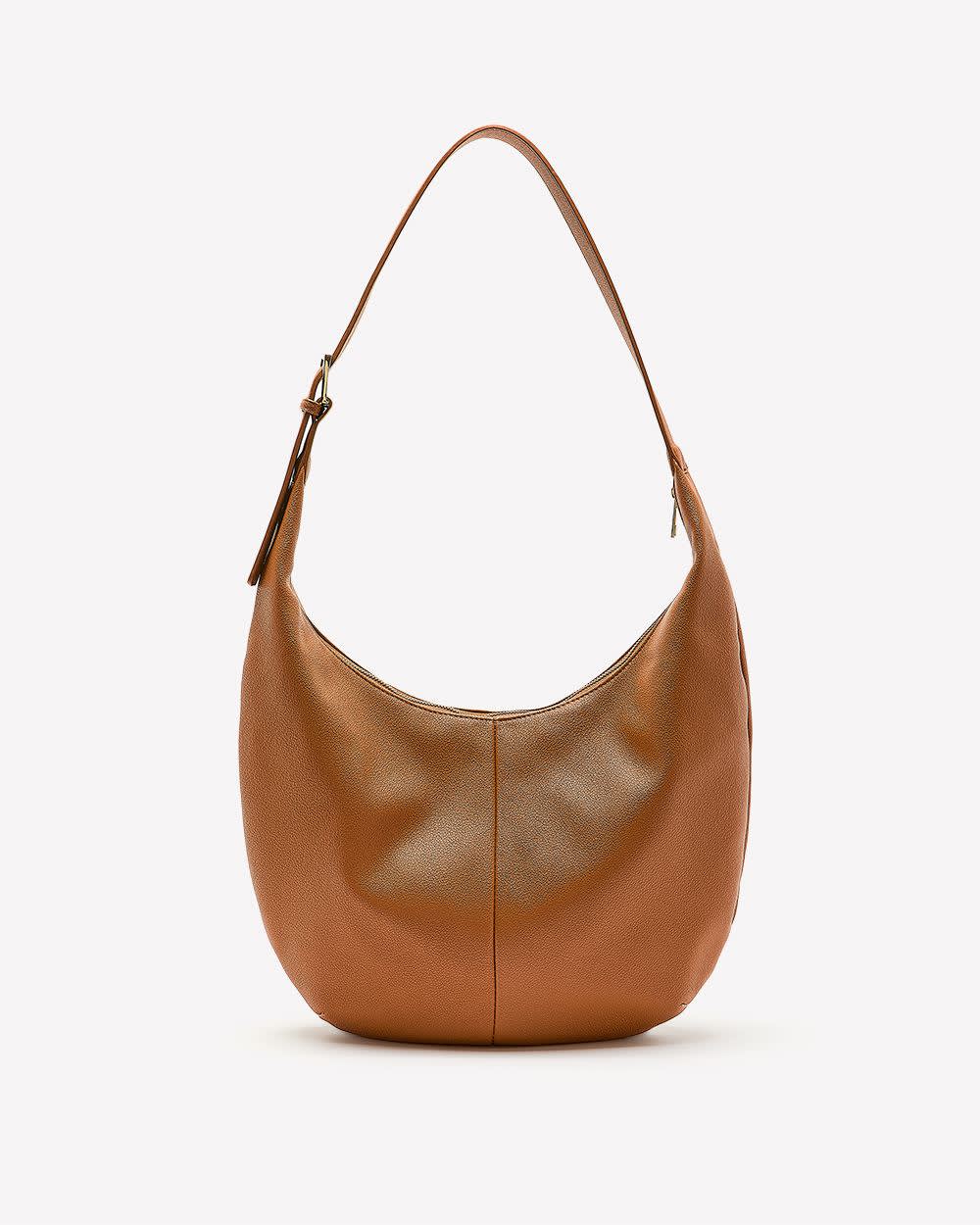 Sac hobo en imitation de cuir avec boucle sur la sangle