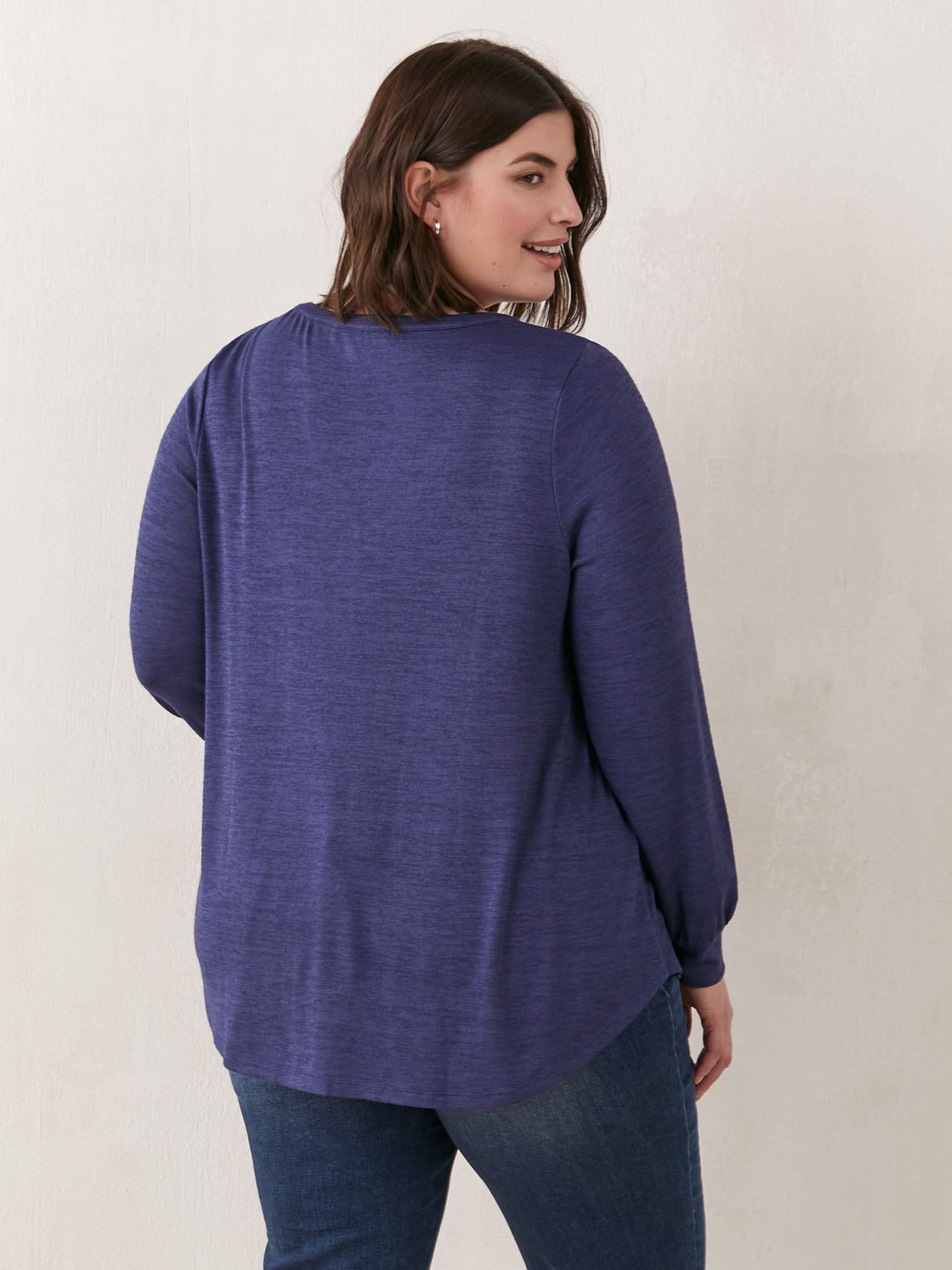 Long-Sleeve Top With Buttons - In Every Story | Penningtons