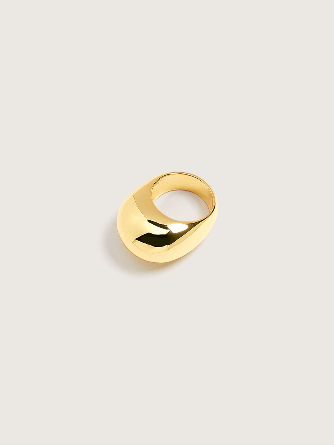 14K Gold Plated Dome Cocktail Ring - Addition Elle | Penningtons