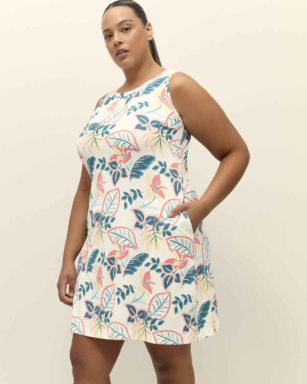 Chill River Floral Sleeveless Dress - Columbia